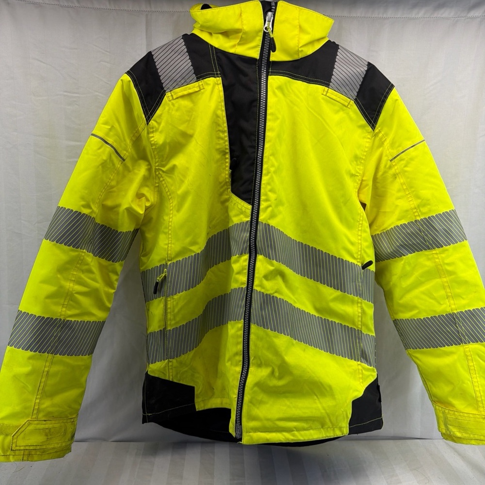 High-Visibility Yellow and Black‎ Men's Jacket